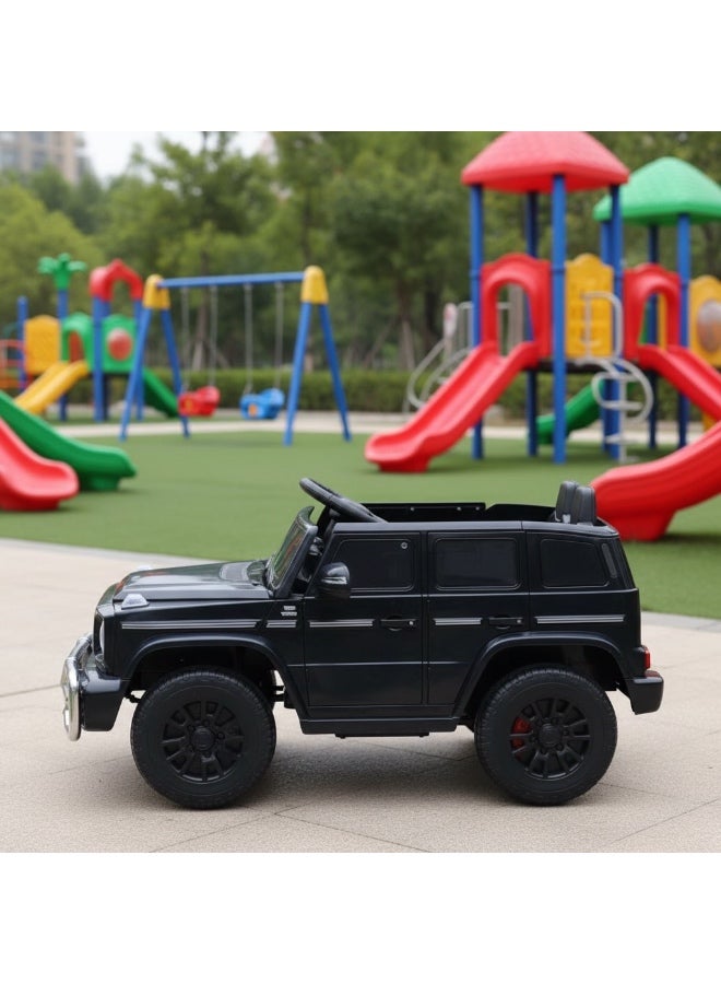 Star Kids Luxury electric Mercedes car for kids, 12V, with two powerful 380W motors - includes parental remote control, front and rear LED lights, Bluetooth and USB port, opening doors, and a super-realistic, high-quality design. - Image 2